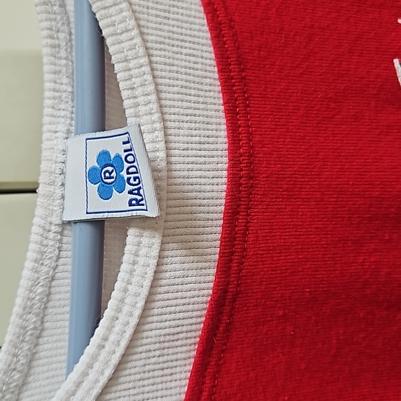 Y2K Vintage Ragdoll Cold Shoulder Top - Picture 5 of 5